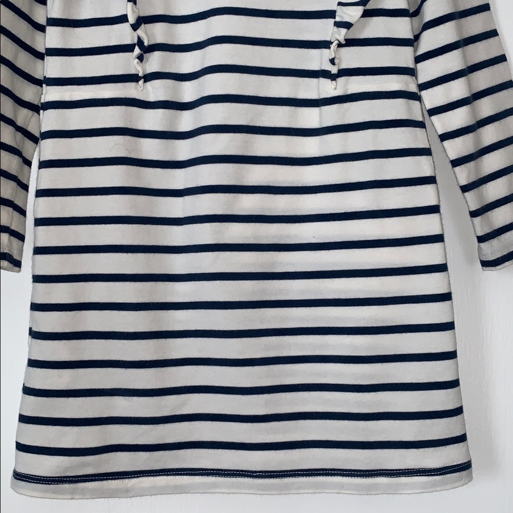 Tea Collection Blue & White Striped Dress 4 GUC - Picture 4 of 10